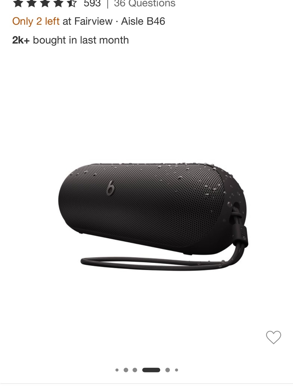 Beats by Dre Portable Bluetooth Speaker in Black